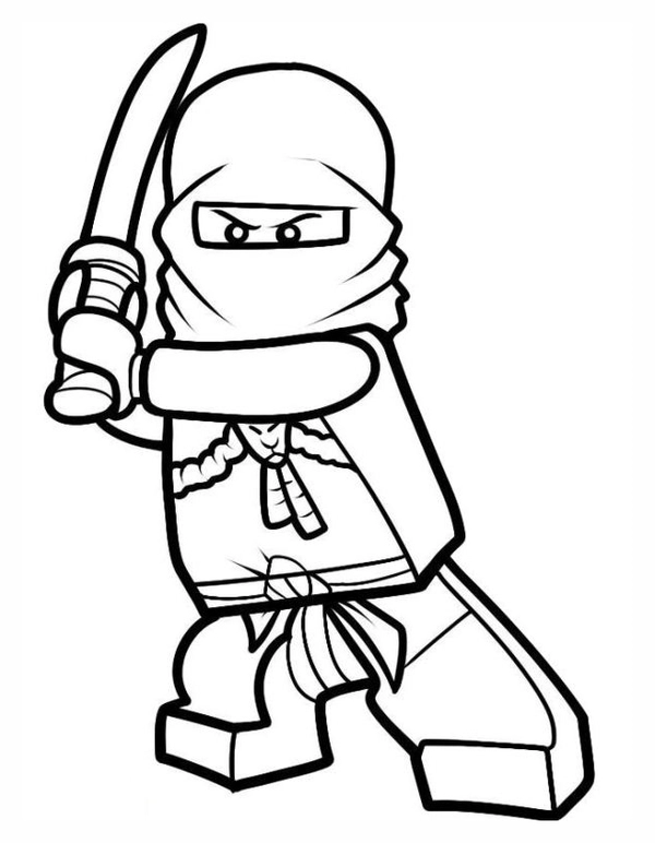 Ninjago Sword Coloring Page