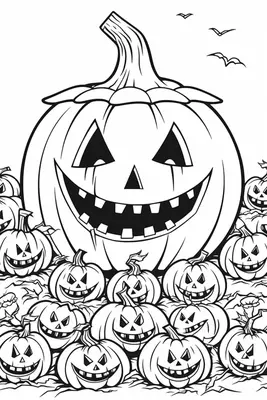 Jack-o'-Lantern Grinning