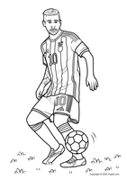 Lionel Messi maneja el balón