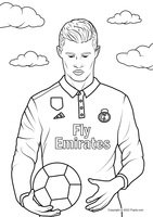 Cristiano Ronaldo die de bal vasthoudt