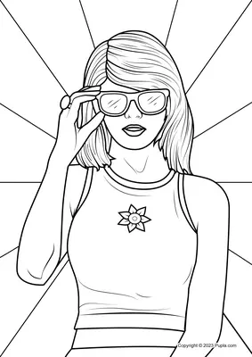 Taylor Swift Wearing Sunglasses