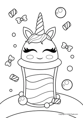 Schattig Unicorn drankje