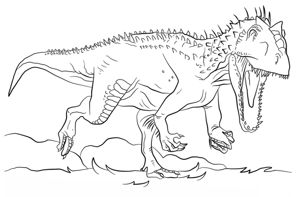 Tyrannosaurus Dinosaur Coloring Pages - Free Printable Coloring Pages