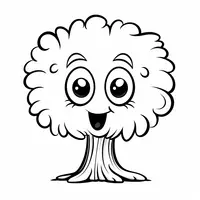 Happy Cartoon Tree