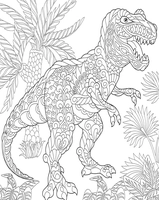 Dinosaure T-rex détaillé