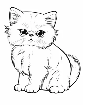 Schattige Perzische Kat