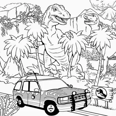 Dinosaurus Jurassic Park Auto