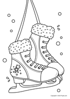 Paire de patins à glace