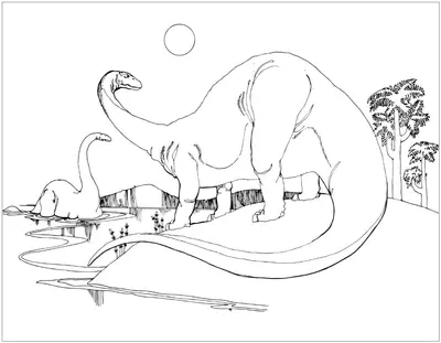 Dinosaurio Brontosaurio