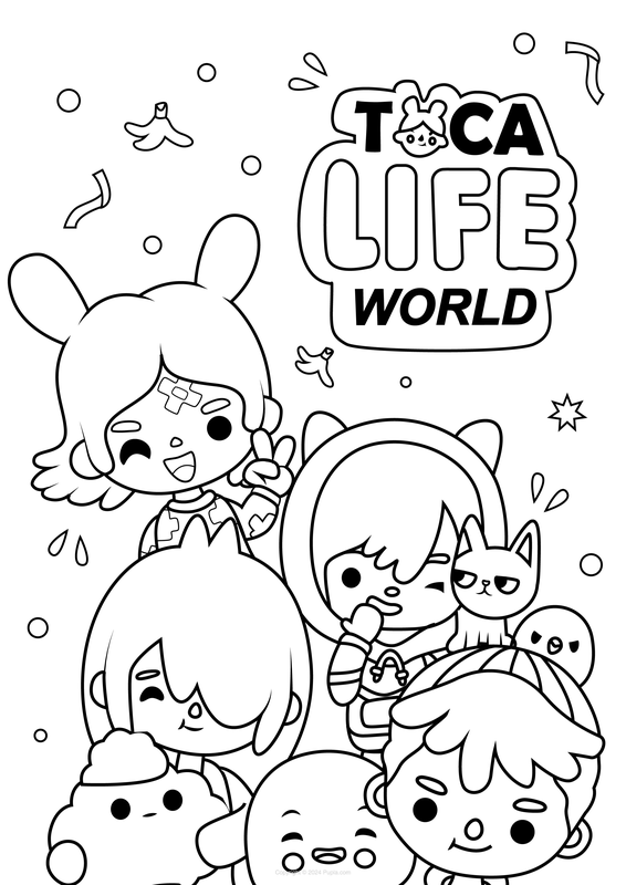 Toca Life World Coloring Page