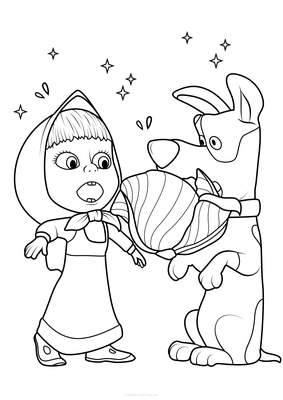 Masha et le chien