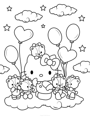 Hello Kitty and Cute Bears