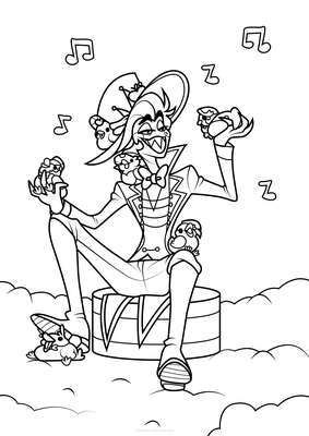 Hazbin Hotel Lucifer und Vögel