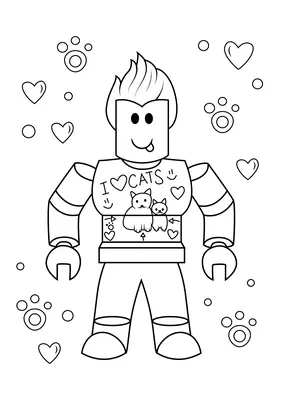 T-shirt Roblox I Love Cats