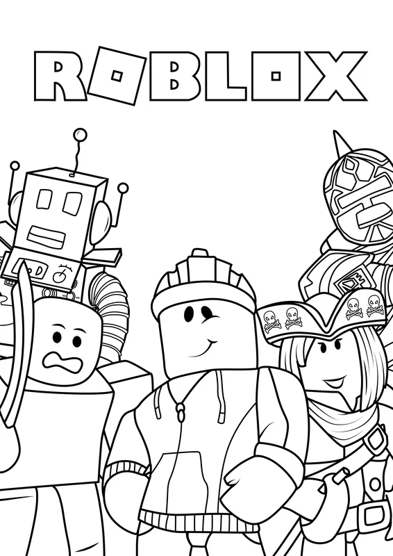 Roblox Poster Coloring Page