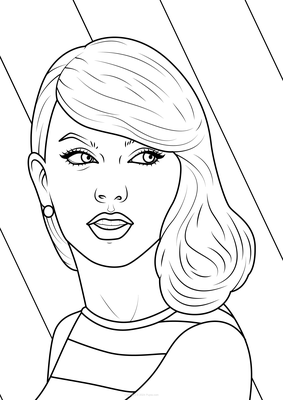 Taylor Swift looking to the side