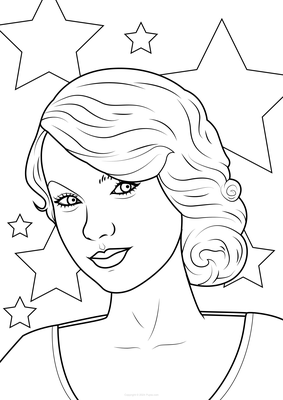 Taylor Swift background with stars