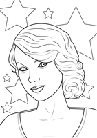 Taylor Swift fondo con estrellas