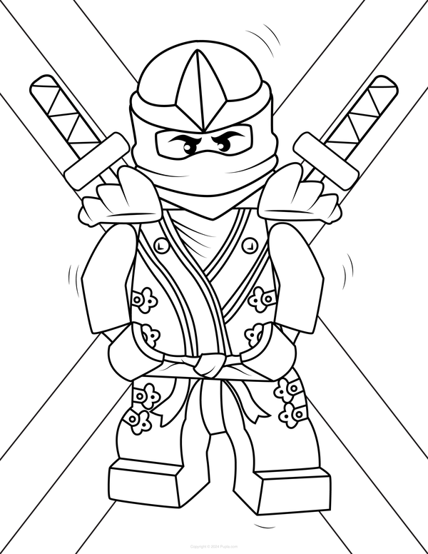 Ninjago Cooler Charakter Ausmalbild