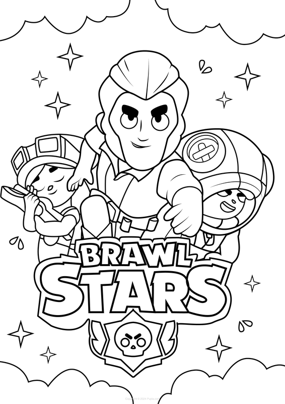 Brawl Stars Poster Ausmalbild