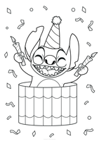 Stitch Gelukkige Verjaardag
