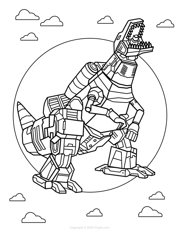 Dinobot Ausmalbild