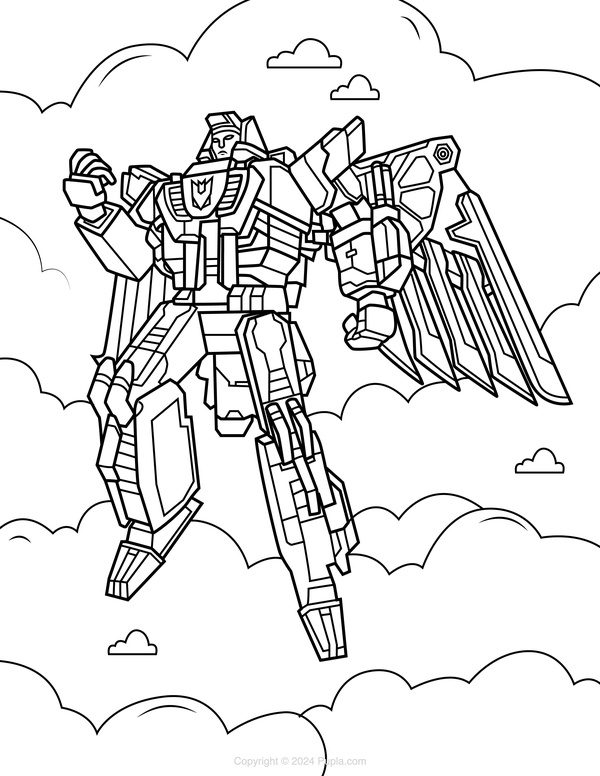 Divebomb Coloring Page