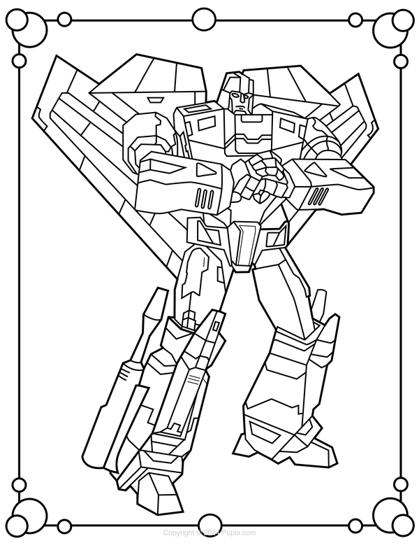 Jetfire Coloring Page