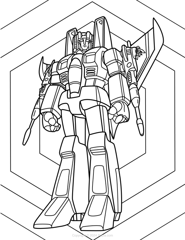 Lord Starscream Coloring Page