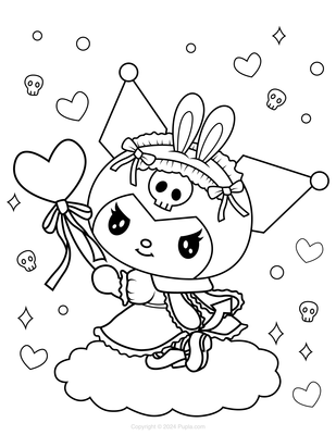 Kuromi met een hart