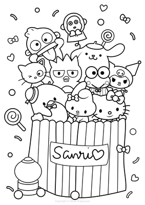 Caramelos de los personajes de Sanrio