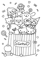 Caramelos de los personajes de Sanrio