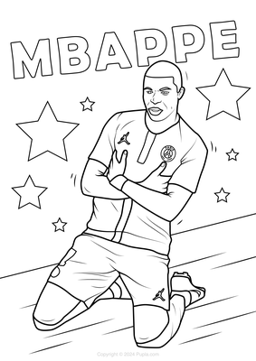 Celebración del deslizamiento de rodilla de Mbappe