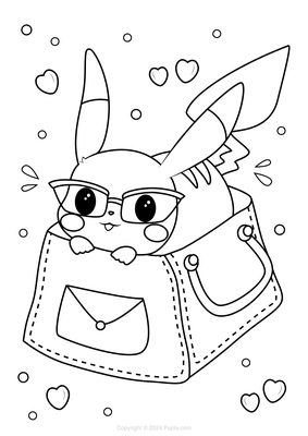 Pikachu met bril