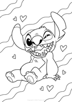 🖍️ Stitch Et Angel Amoureux - Coloriages à Imprimer Gratuitement ...