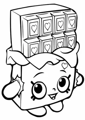 Barre chocolatée kawaii