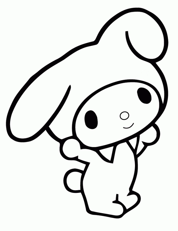 Kawaii Figure Coloring Page