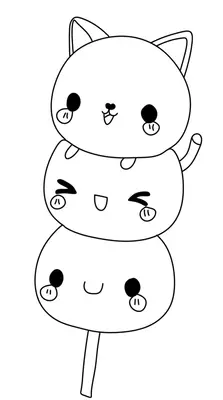 Crème glacée kawaii