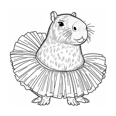 Capybara Tutu Dress