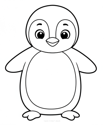Schattige en kleine pinguïn