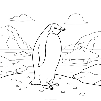 Penguin on the South Pole