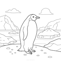 Pinguin am Südpol