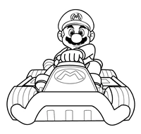 Mario en Kart