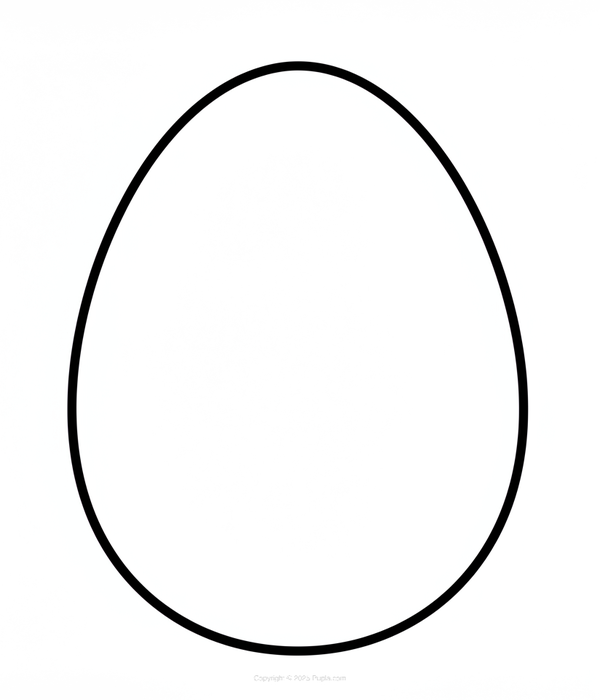 Simple Egg Coloring Page