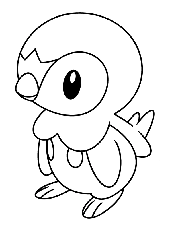 Dibujo para Colorear Pokémon Piplup