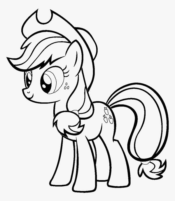 Dibujo para Colorear My Little Pony Applejack