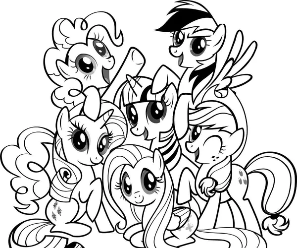 My Little Pony Friendship is Magic Coloring Page