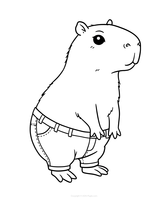 Capybara en jeans