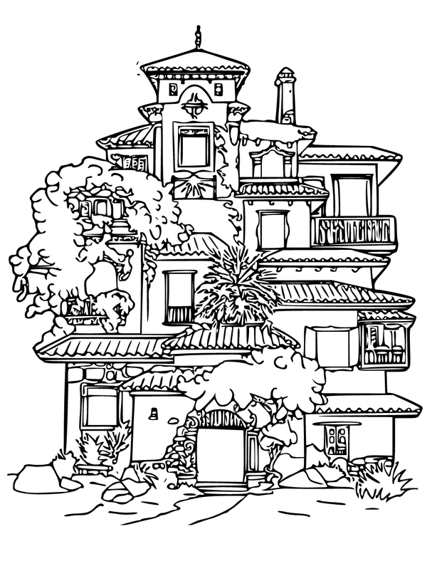 Encanto House Coloring Page