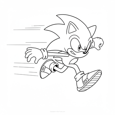 Sonic corre rápido y parece enfadado